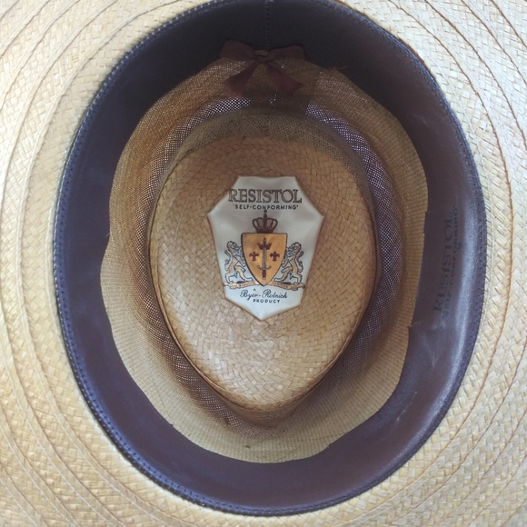Resistol Straw Gambler Hat